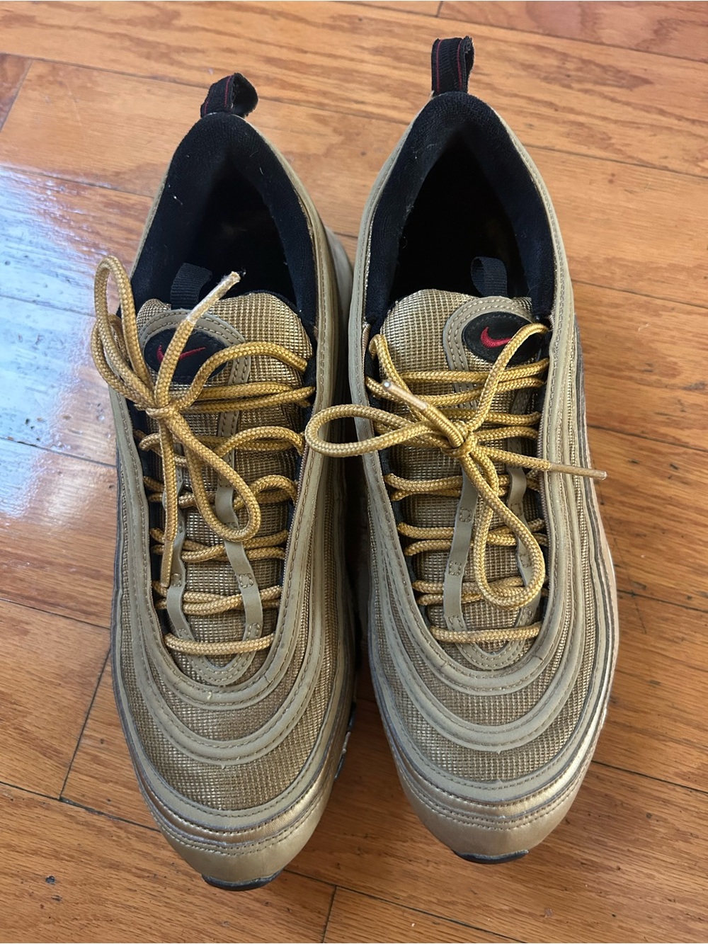 Nike Men’s Gold Air Max 97 Sneaker size 10.5